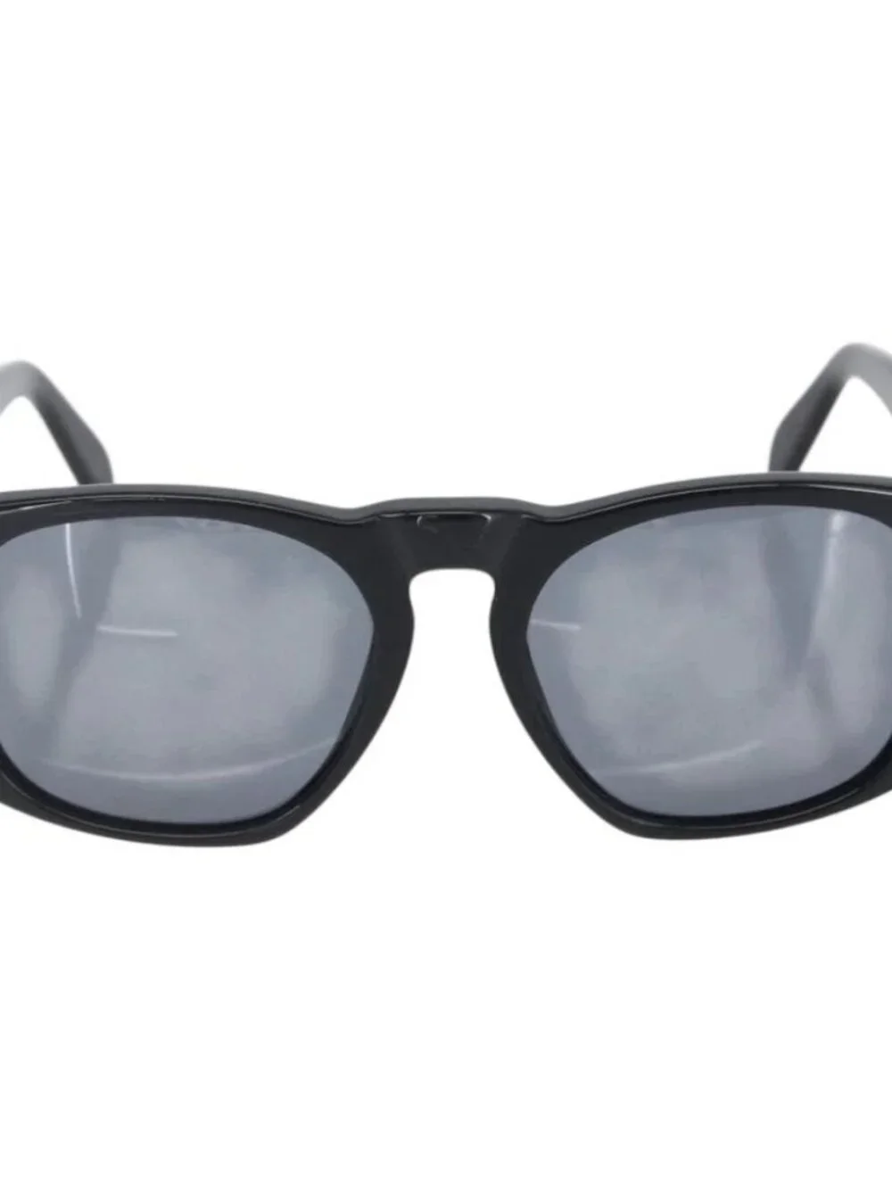 CHANEL COCO Mark Sunglasses plastic Black CC Auth 151144